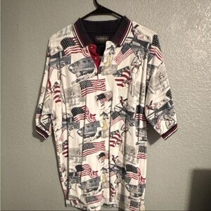 Knights sportswear patriotic polo